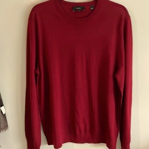 Vince red long sleeve sweater men’s
